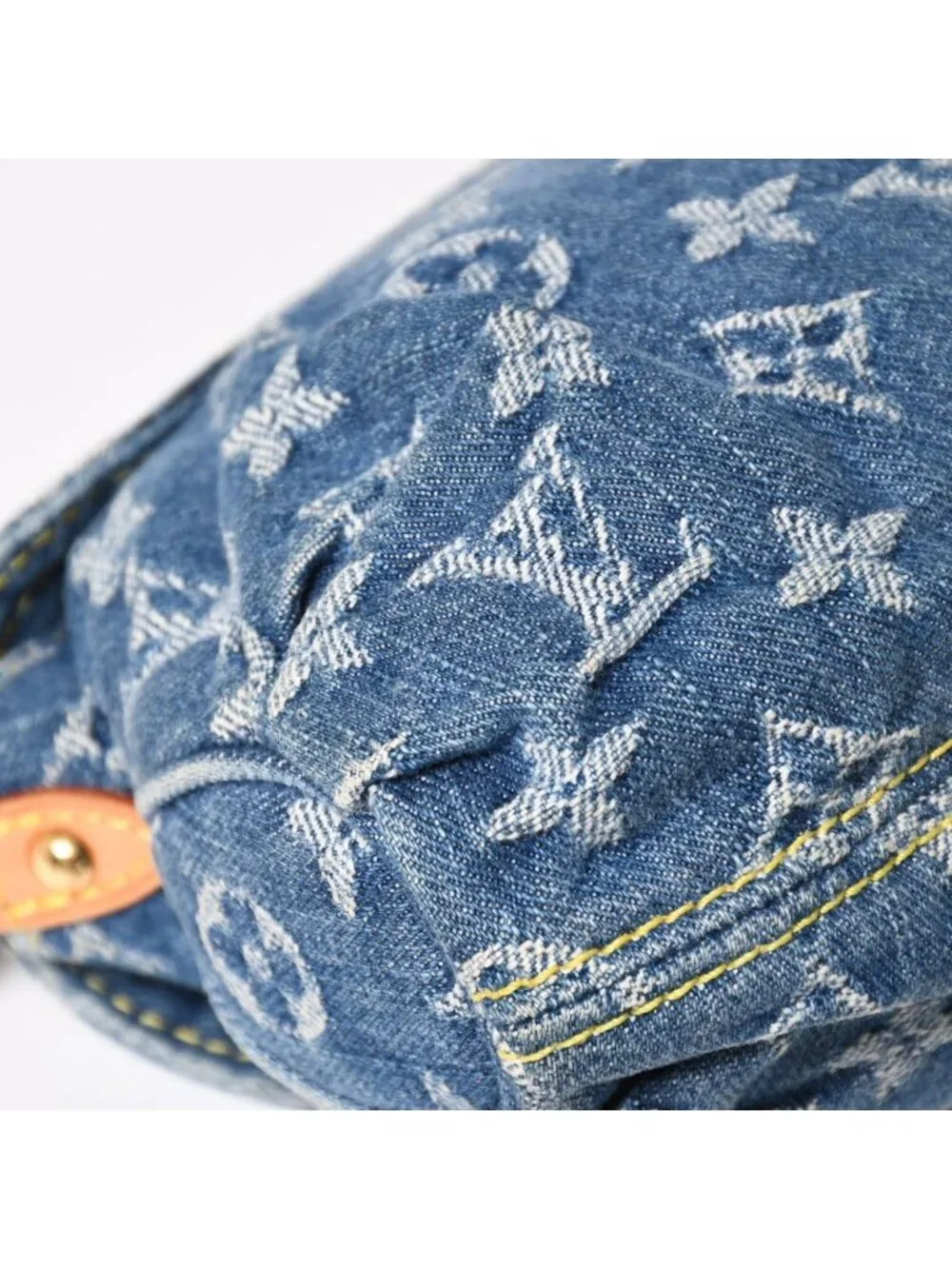 Louis Vuitton Mini Pleaty Bag Monogram Denim Indigo Blue